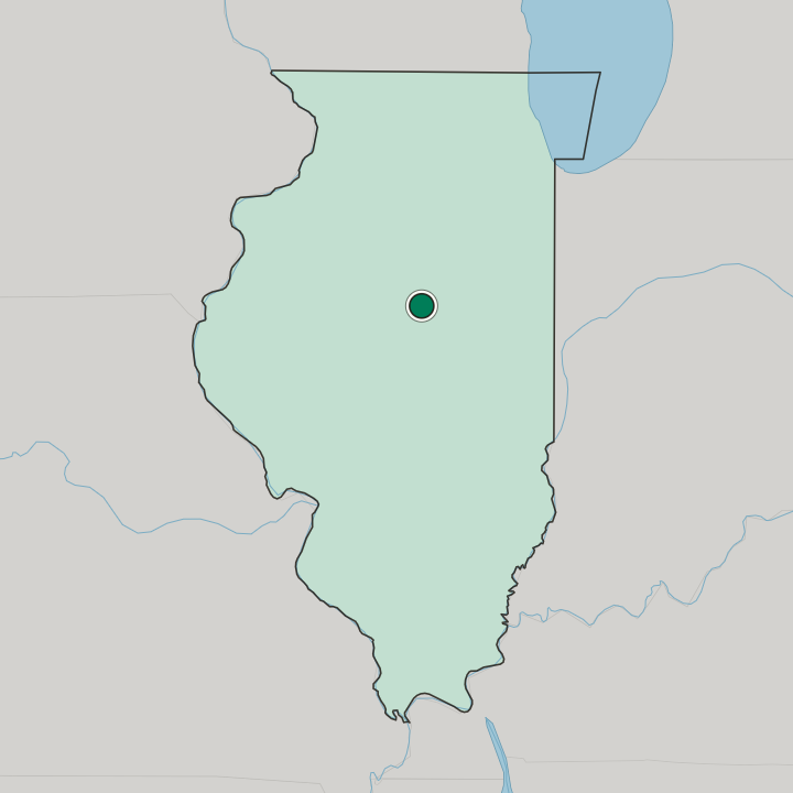 Map showing Normal — In Illinois