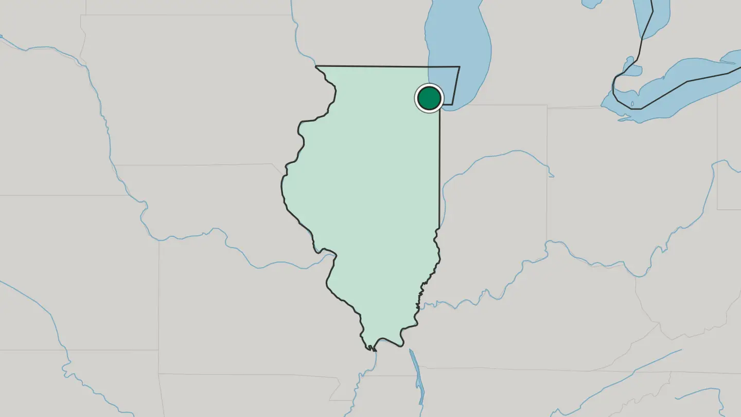 Map of Oak Park in United States