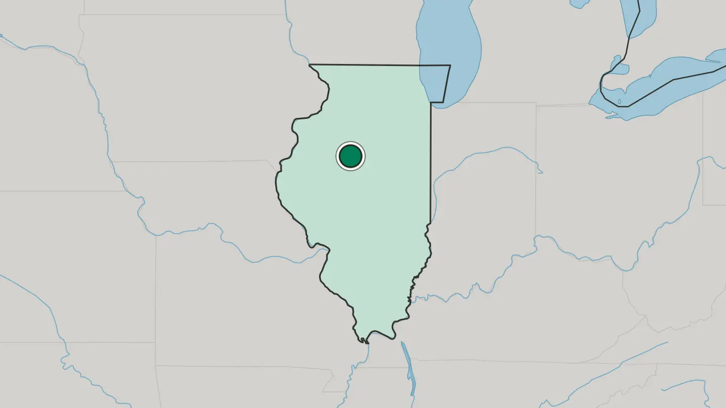 Map of Peoria in United States