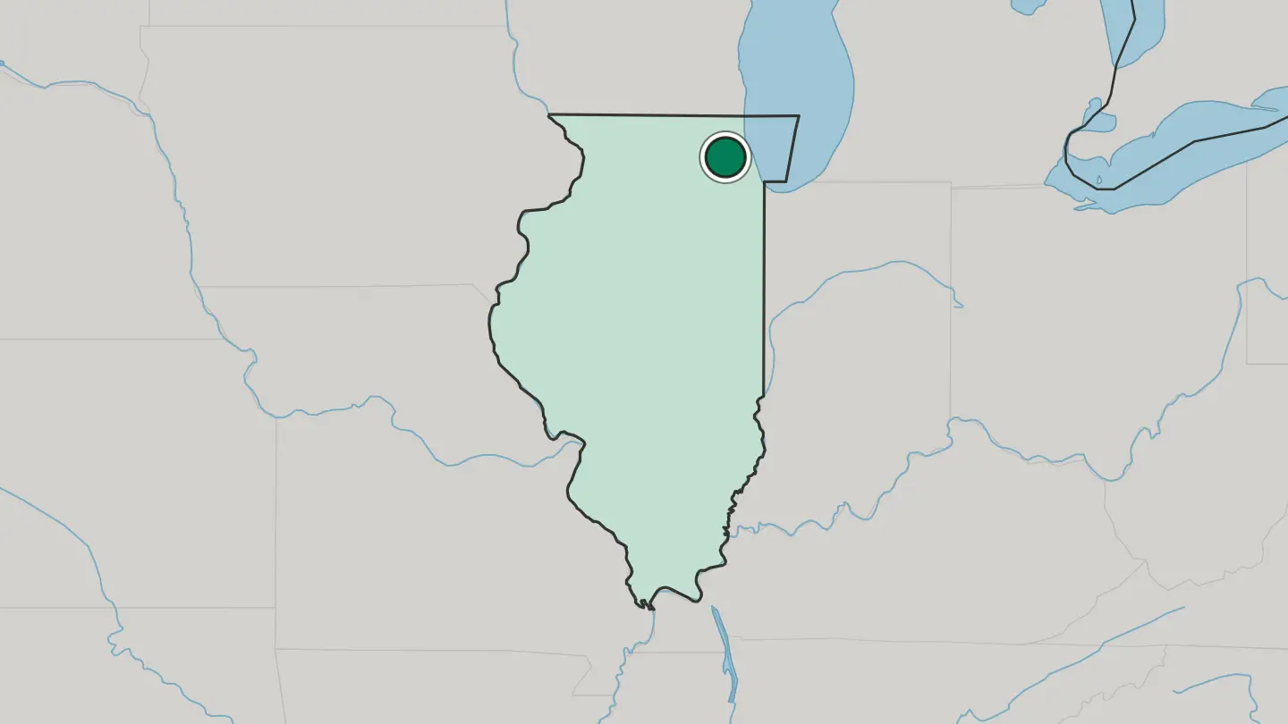 Map of Schaumburg in United States