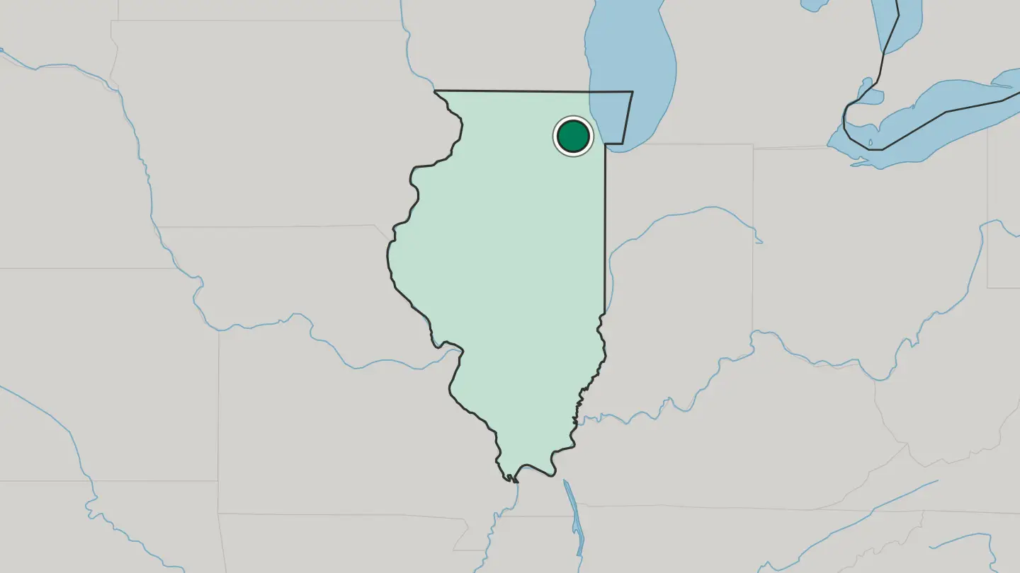 Map of Wheaton in United States