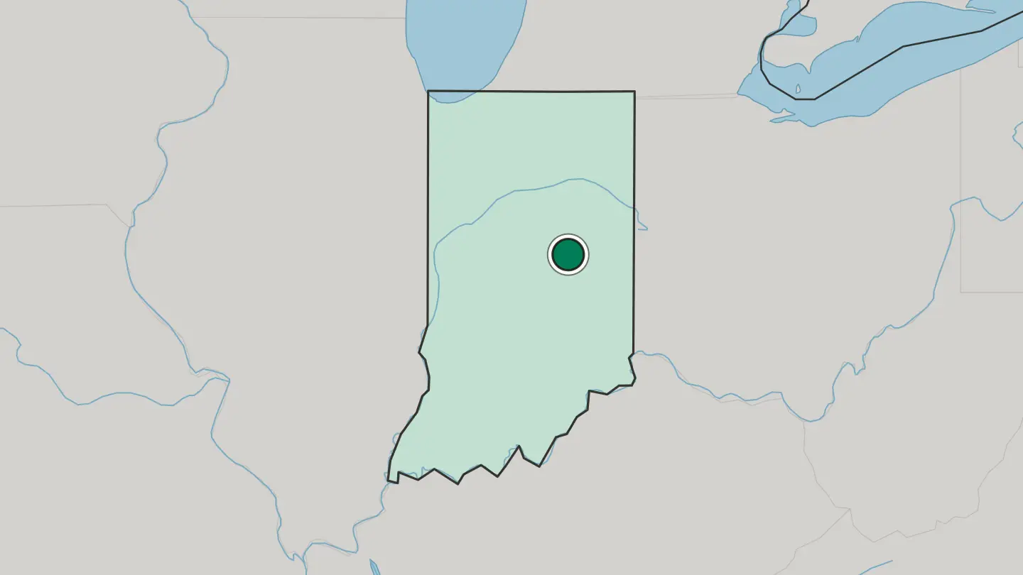 Map of Anderson in United States