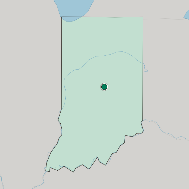 Map showing Carmel — In Indiana