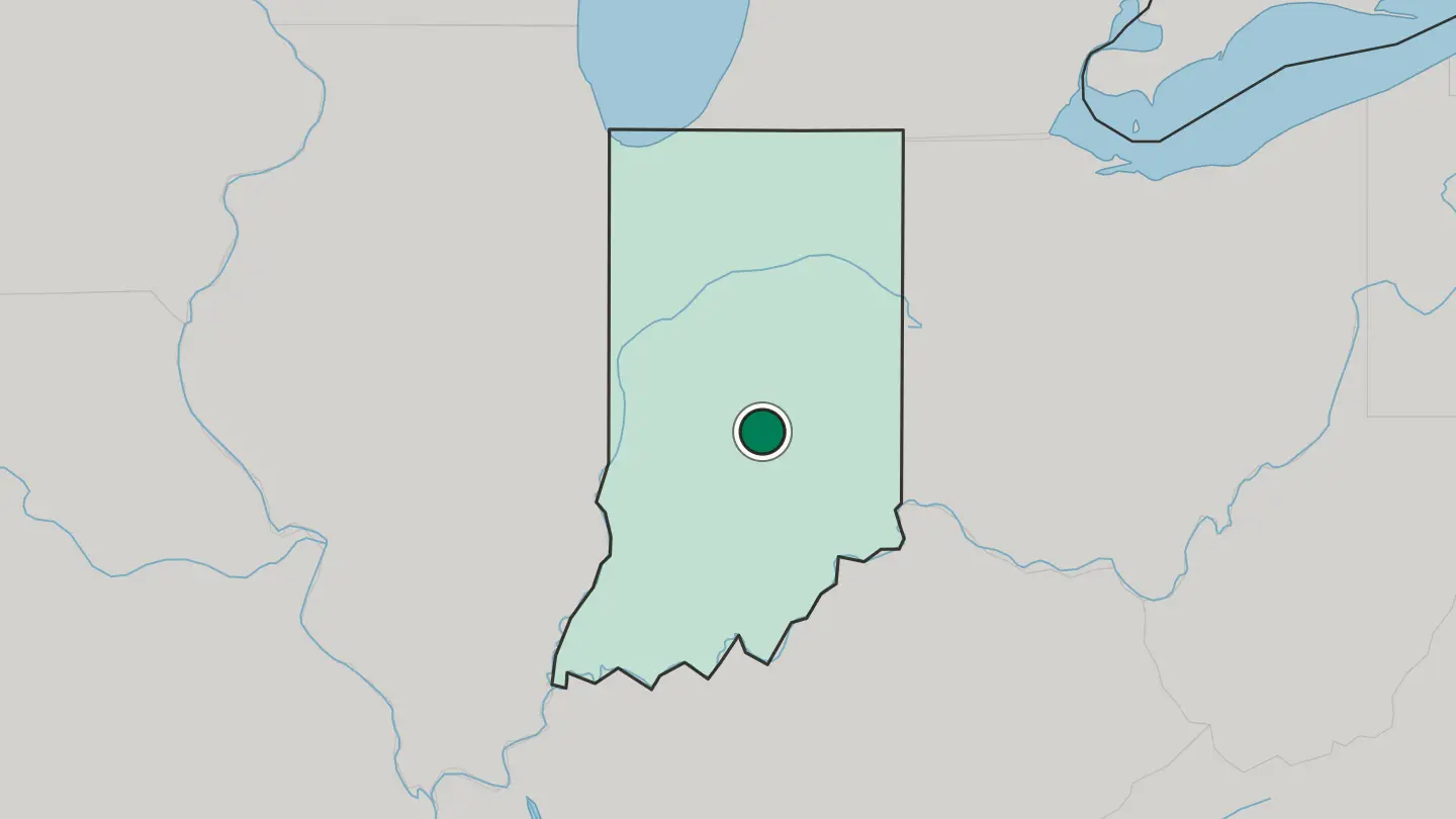 Map of Greenwood in United States