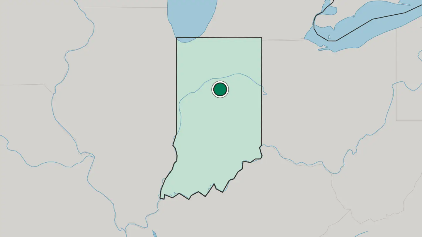 Map of Kokomo in United States