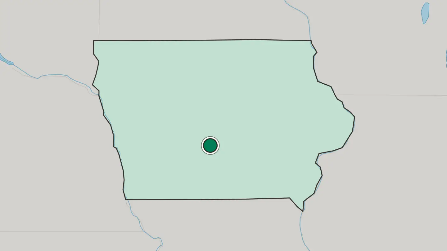 Map of West Des Moines in United States