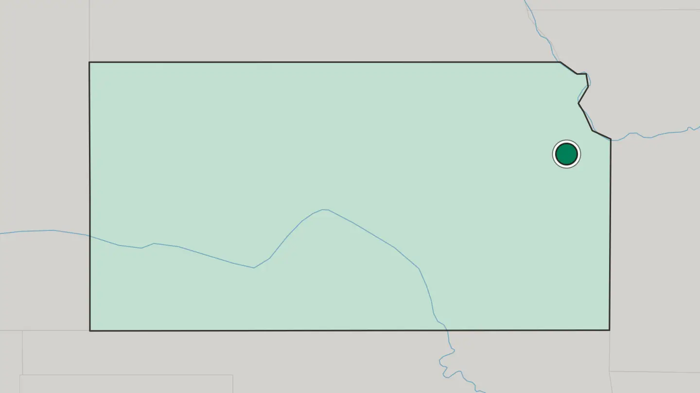 Map of Lawrence in United States