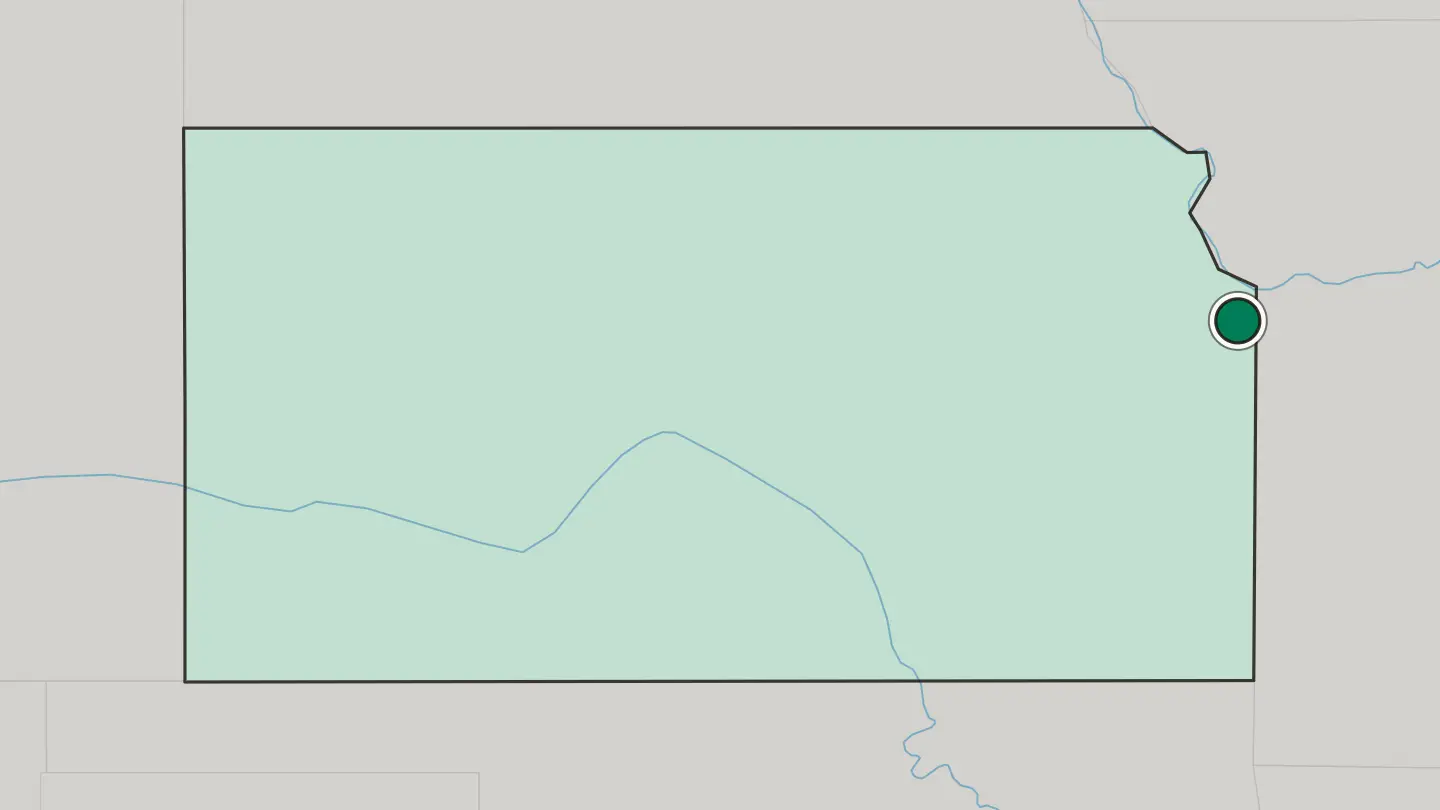 Map of Lenexa in United States