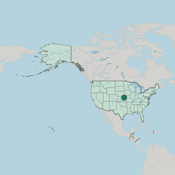 Map showing Manhattan — In United States