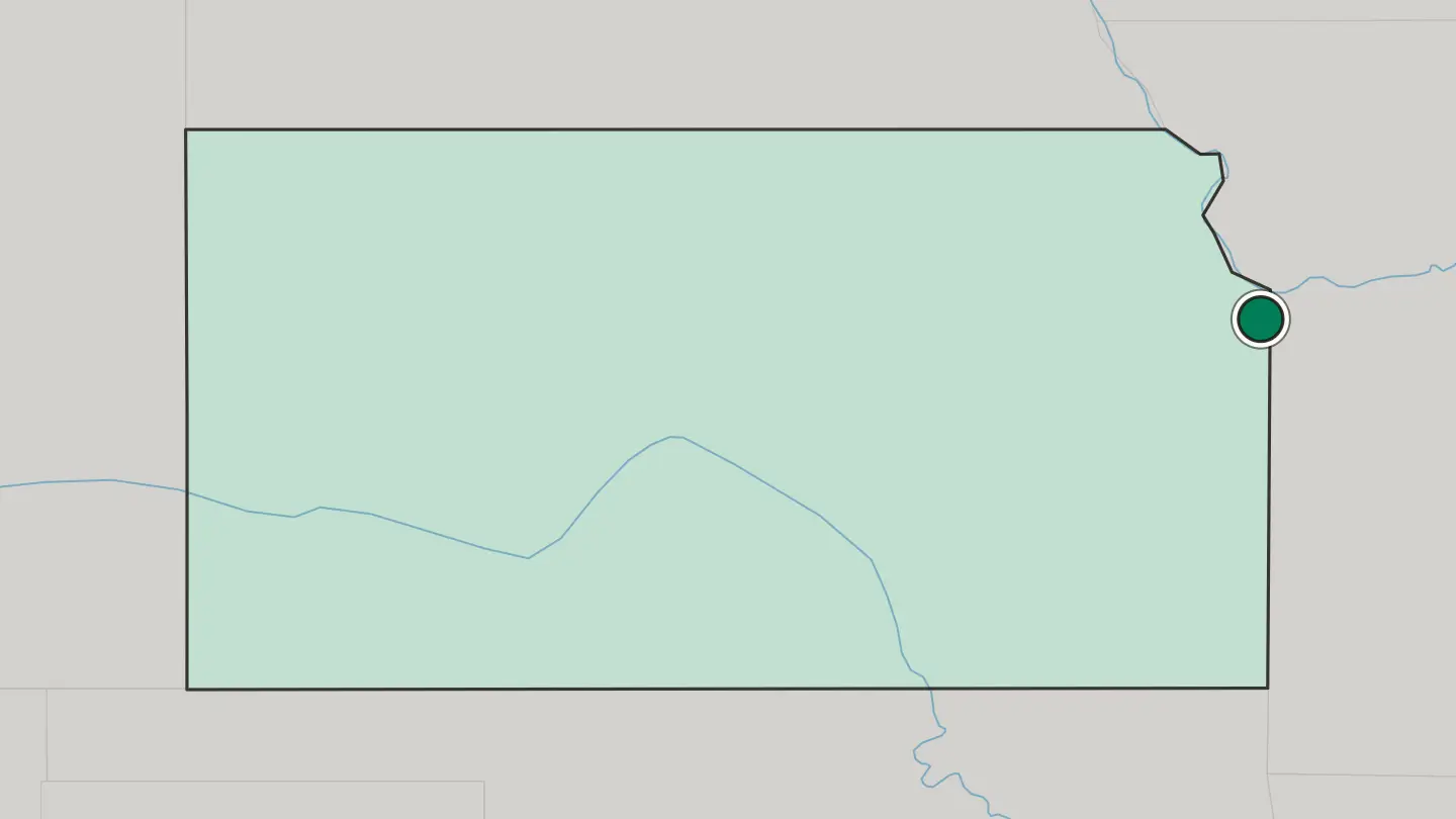 Map of Overland Park in United States
