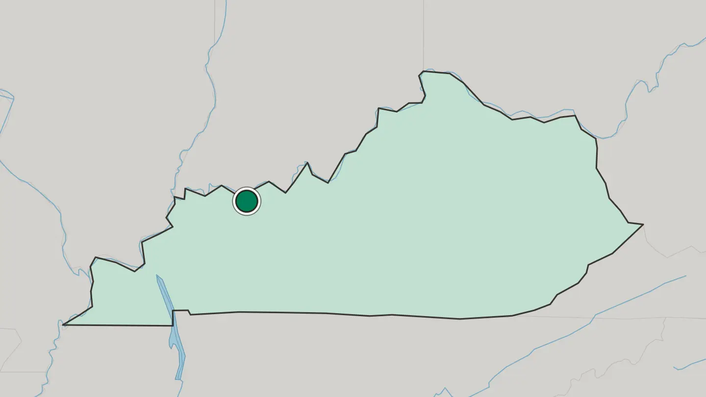 Map of Owensboro in United States