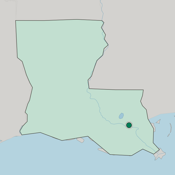 Map showing Kenner — In Louisiana