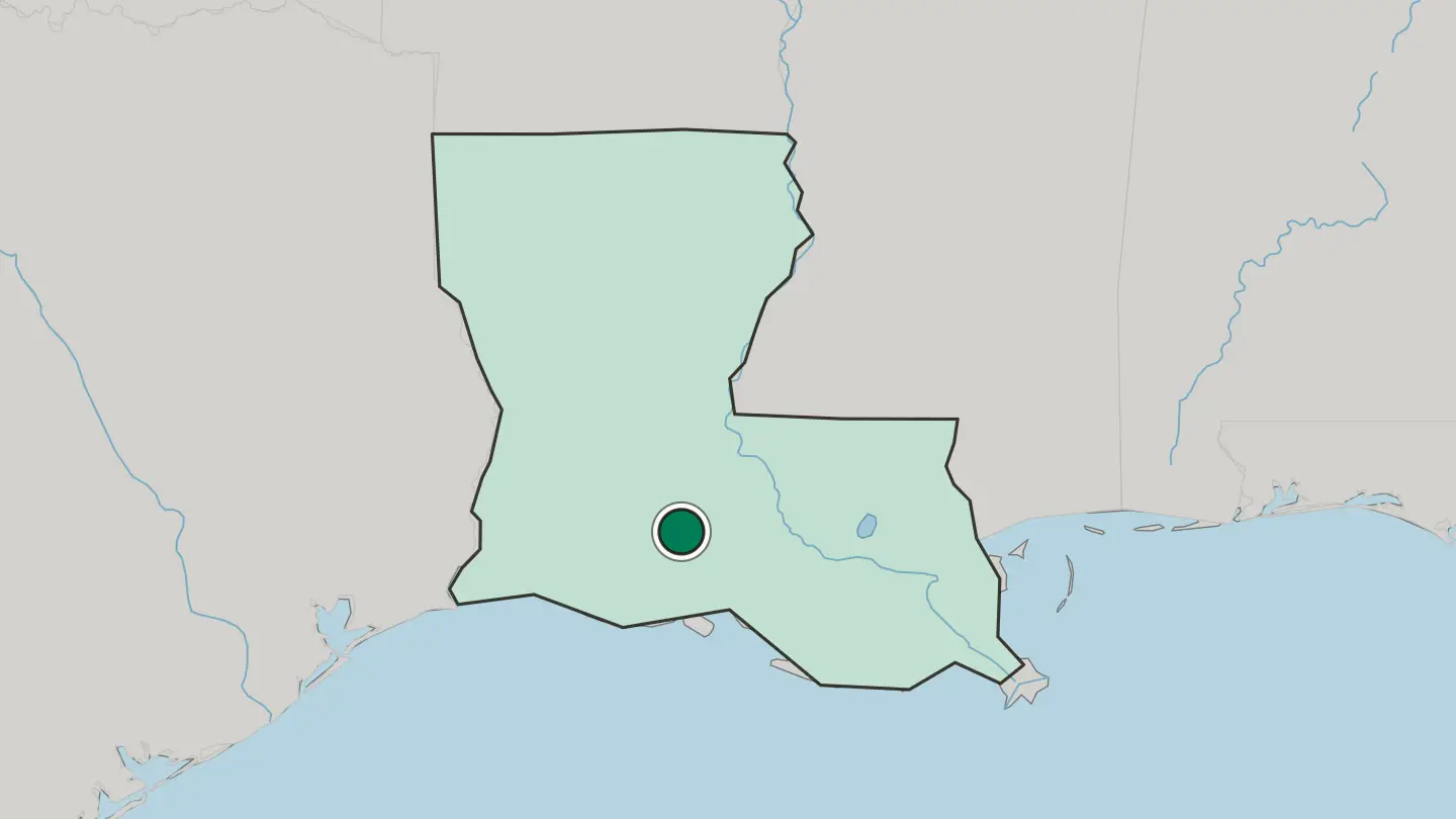Map of Lafayette in United States