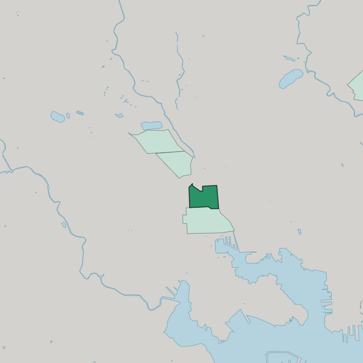 Map showing Mount Vernon — In Baltimore