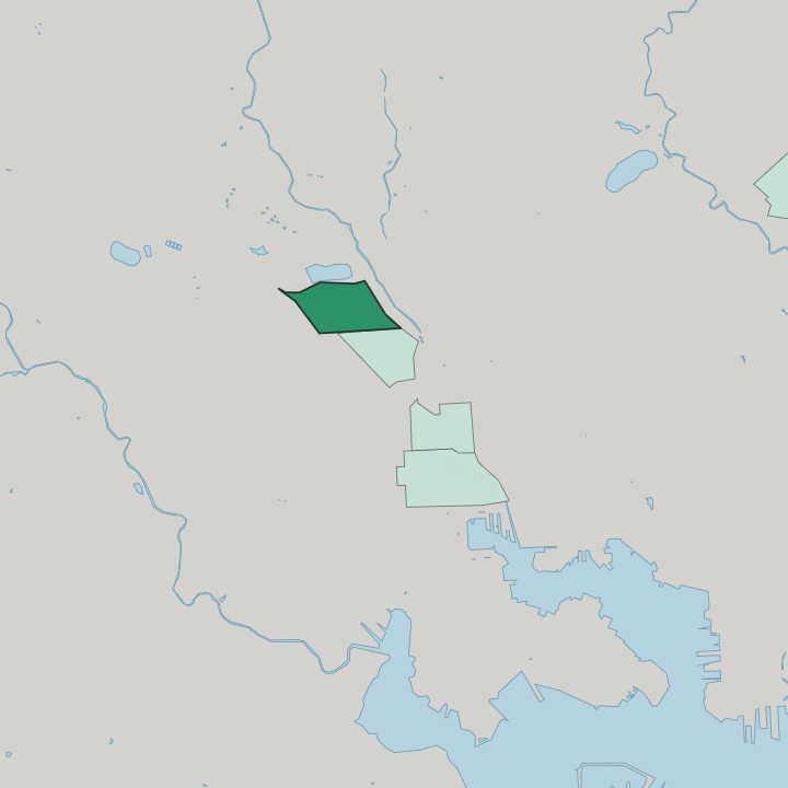 Map showing Reservoir Hill — In Baltimore
