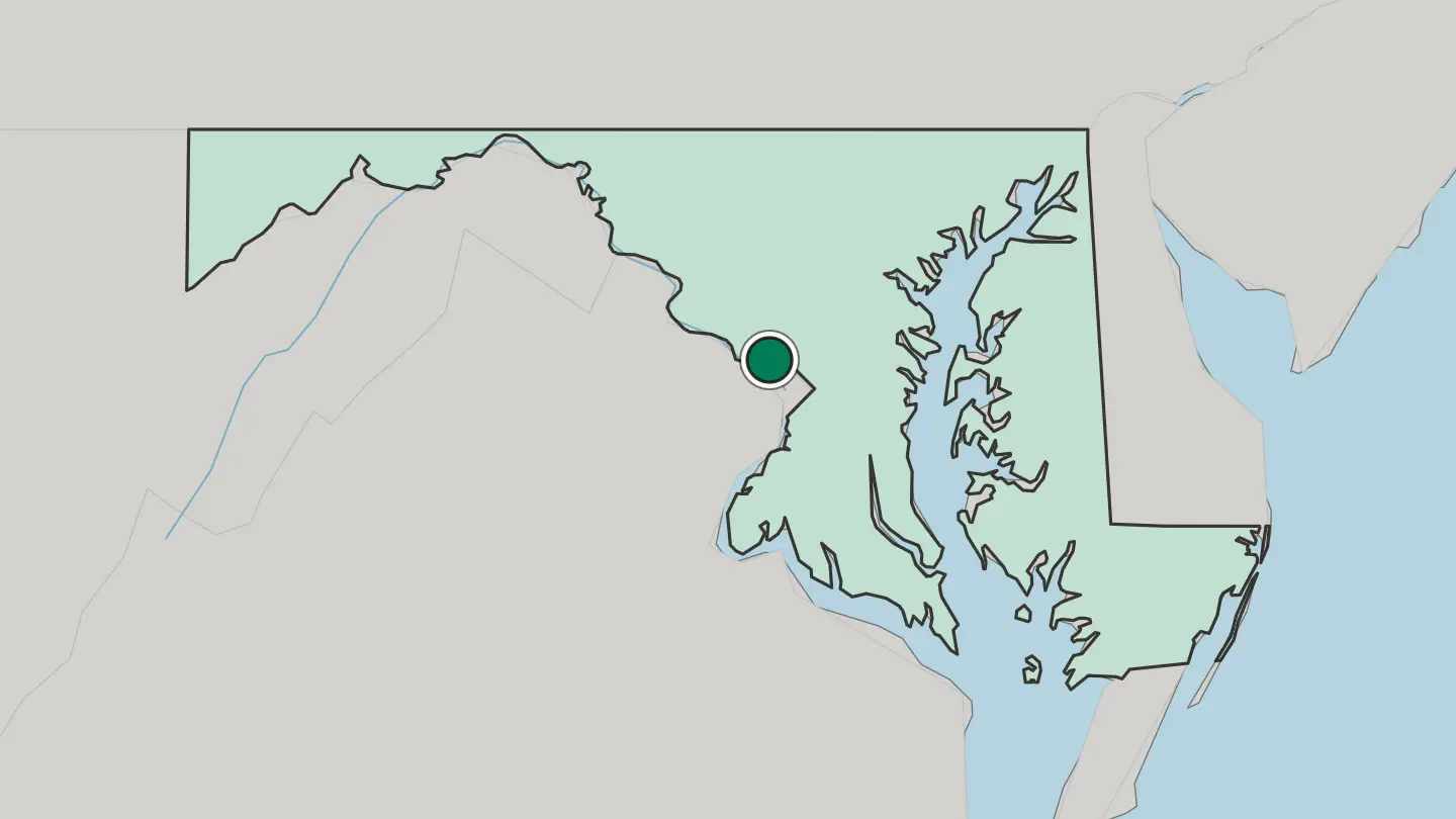 Map of Bethesda in United States