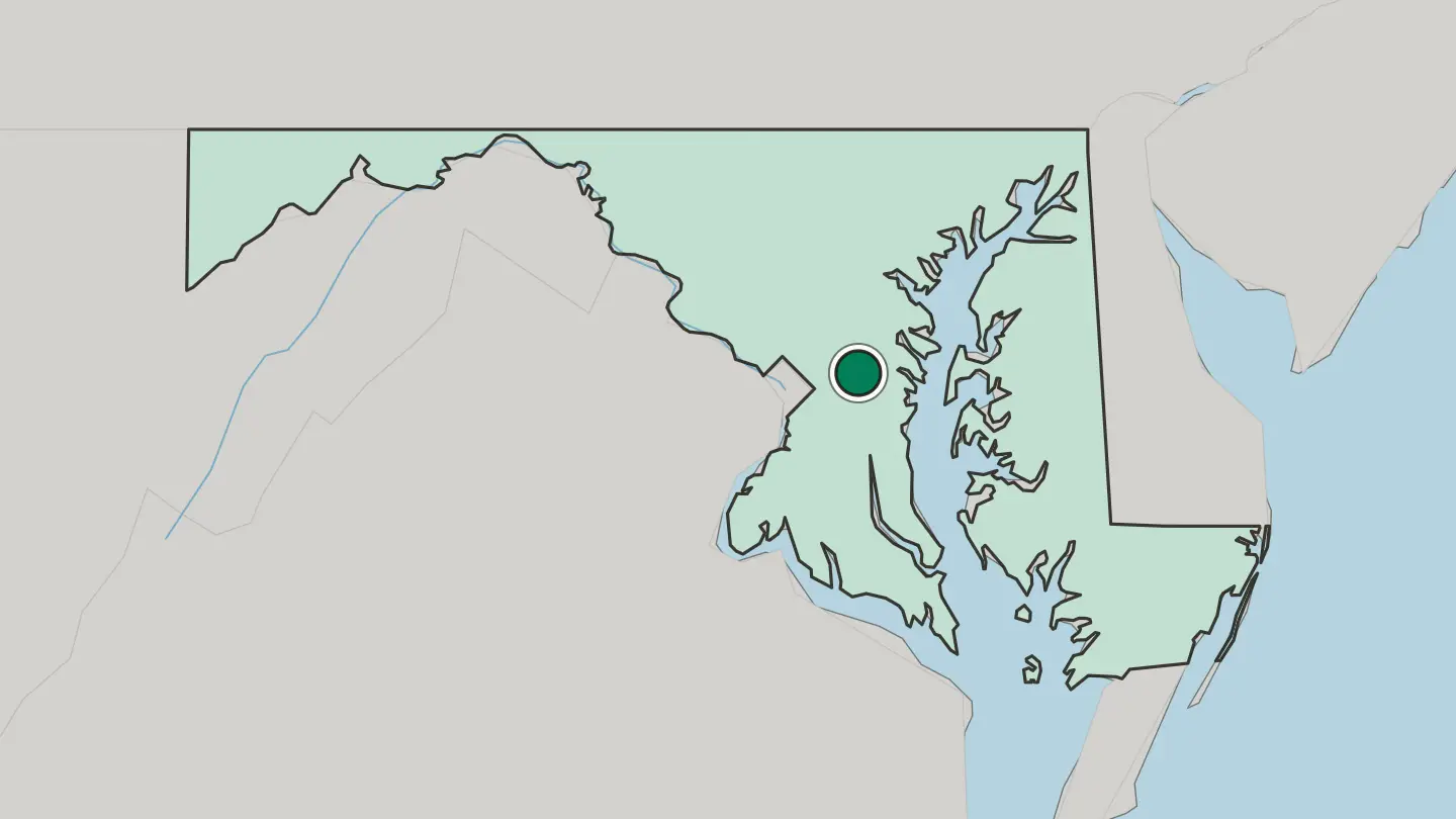 Map of Bowie in United States