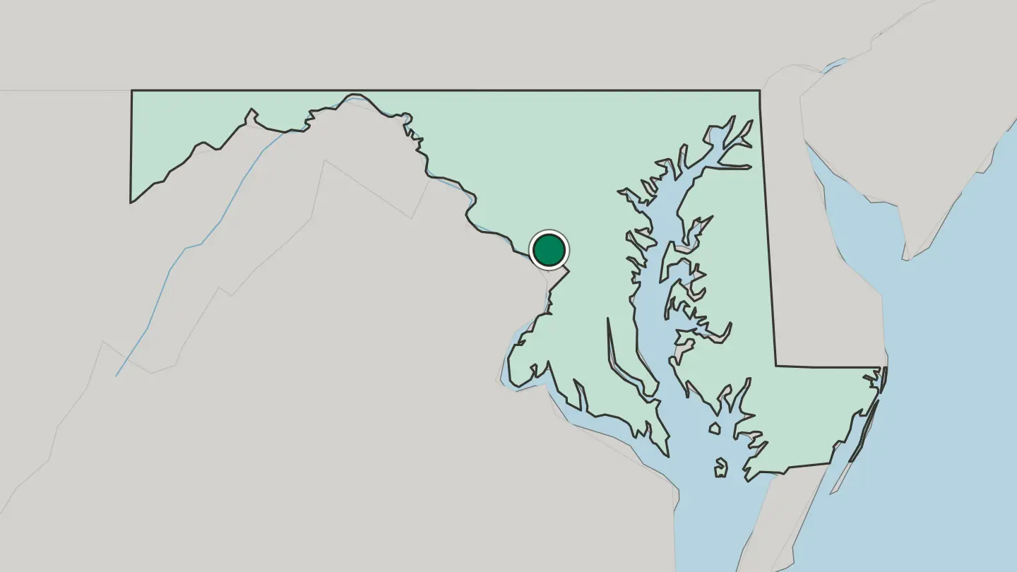 Map of Silver Spring in United States
