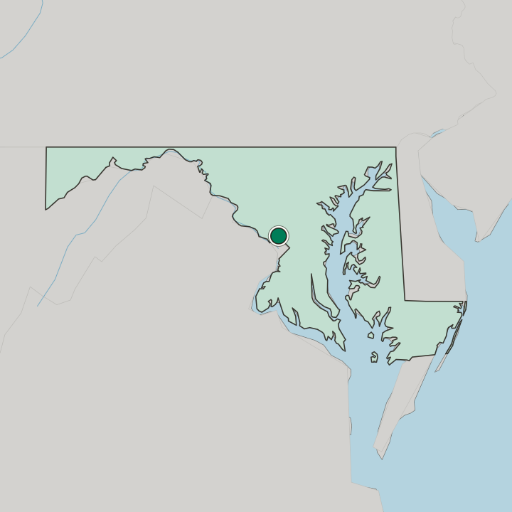 Map showing Silver Spring — In Maryland