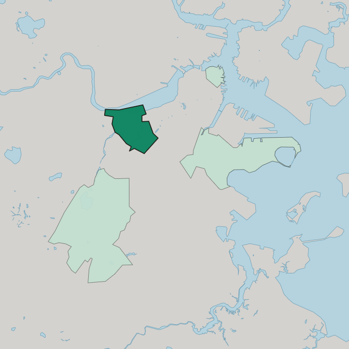 Map showing Fenway/Kenmore — In Boston