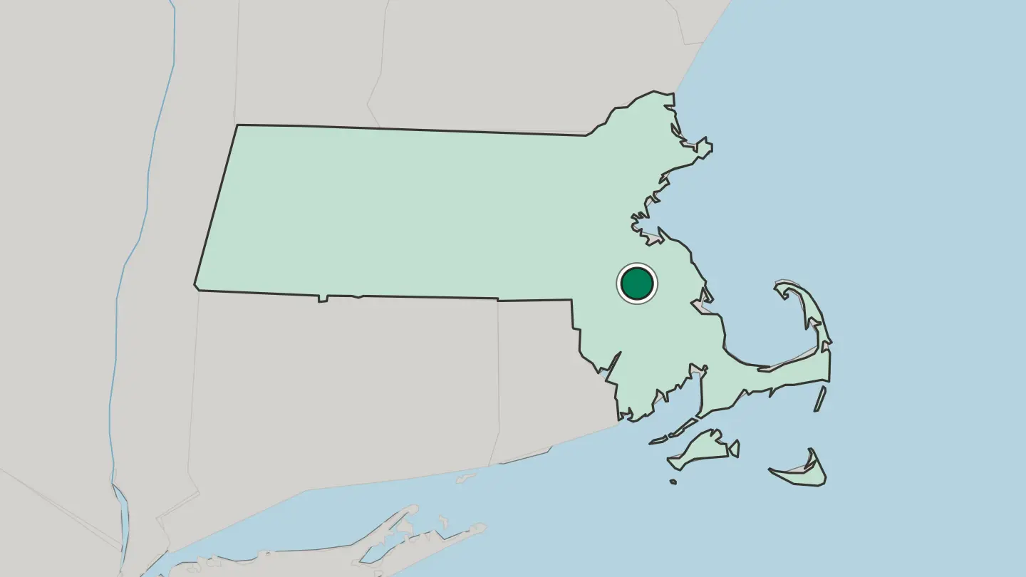 Map of Brockton in United States