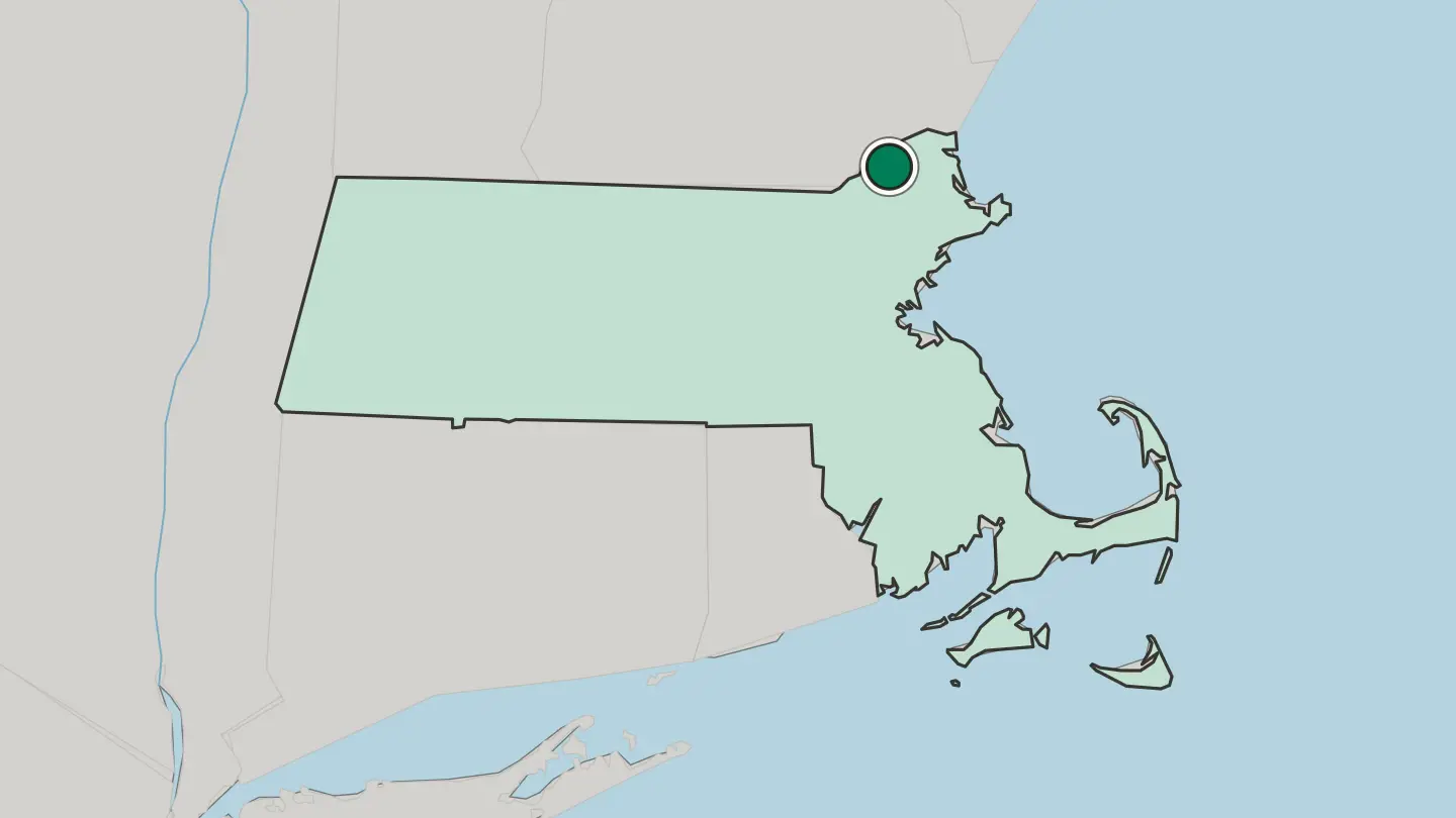 Map of Haverhill in United States