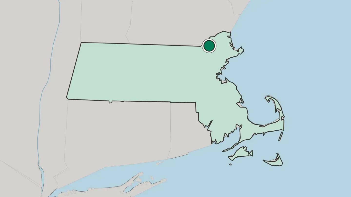 Map of Lawrence in United States