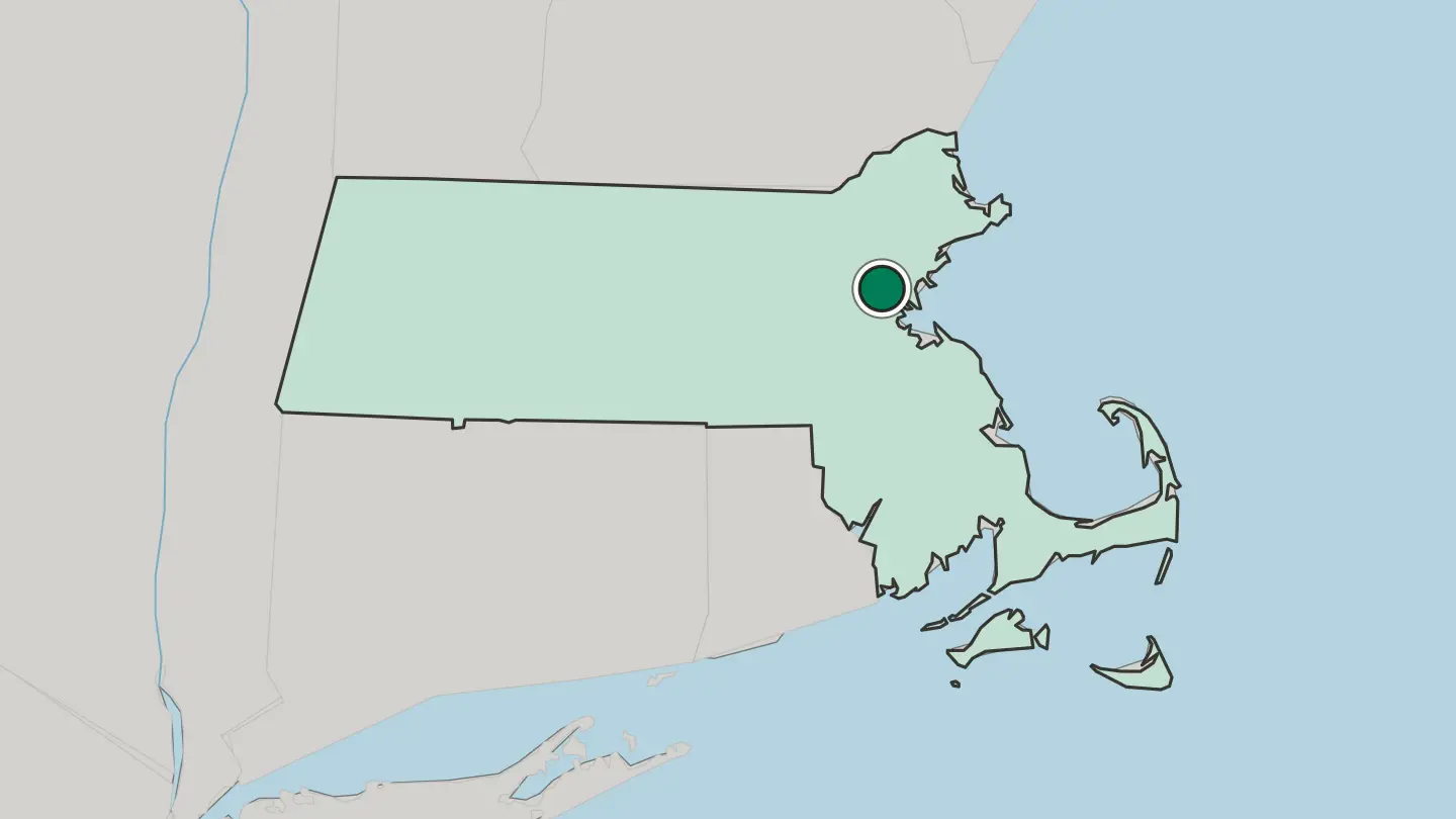 Map of Medford in United States
