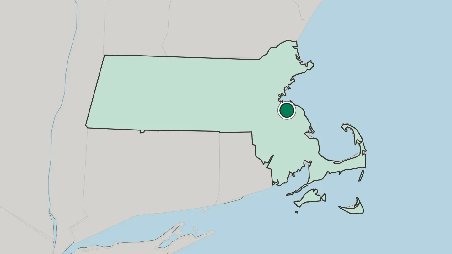 Map of Weymouth in United States