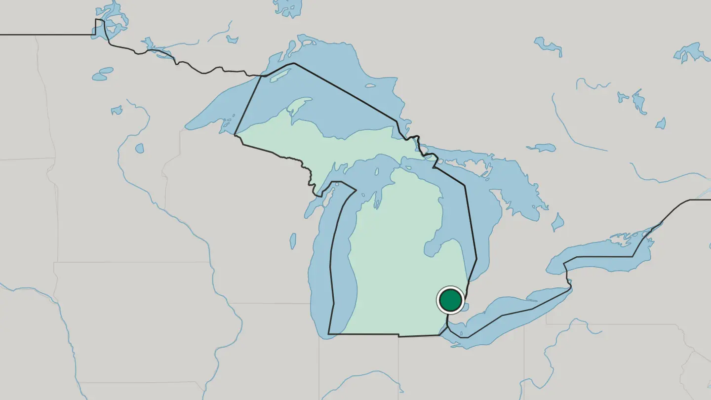 Map of Sterling Heights in United States