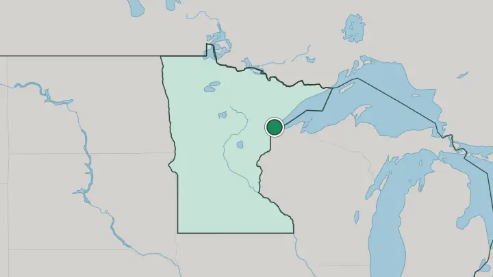 Map of Duluth in United States