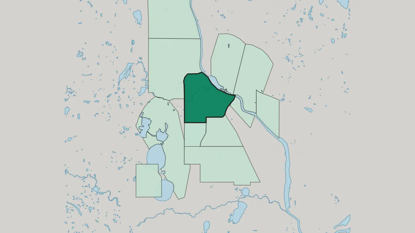 Map of Central in Minneapolis