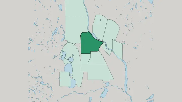 Map of Central in Minneapolis