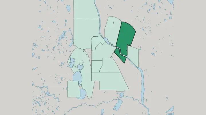 Map of Dinkytown in Minneapolis