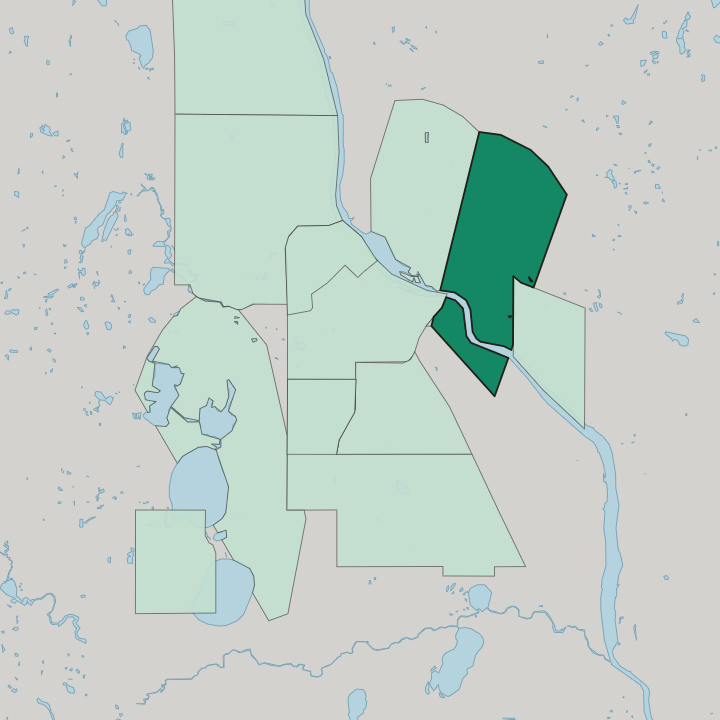Map showing Dinkytown — In Minneapolis