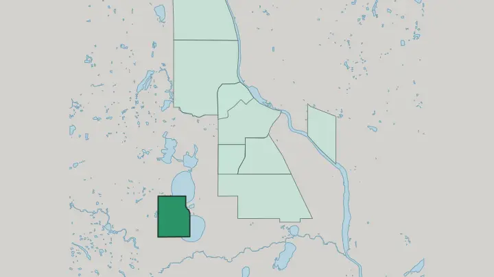 Map of Linden Hills in Minneapolis