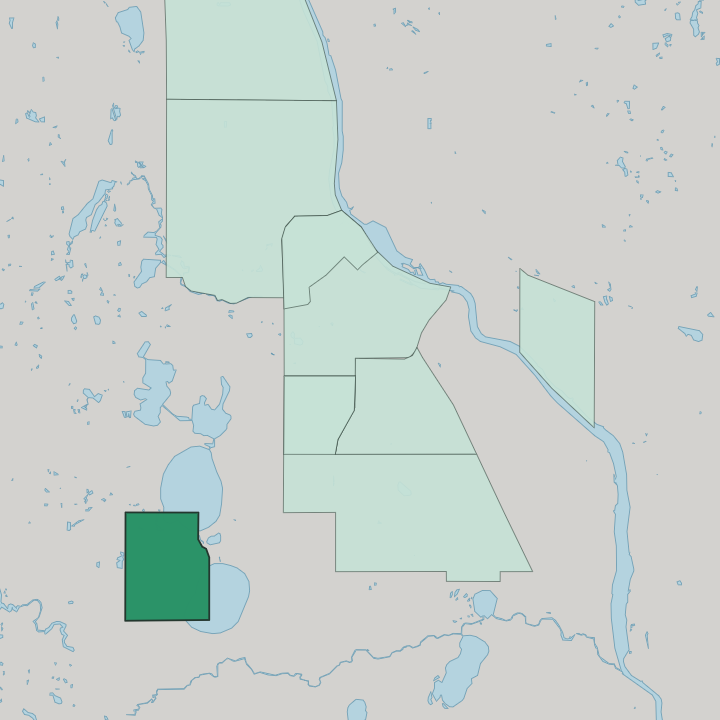 Map showing Linden Hills — In Minneapolis