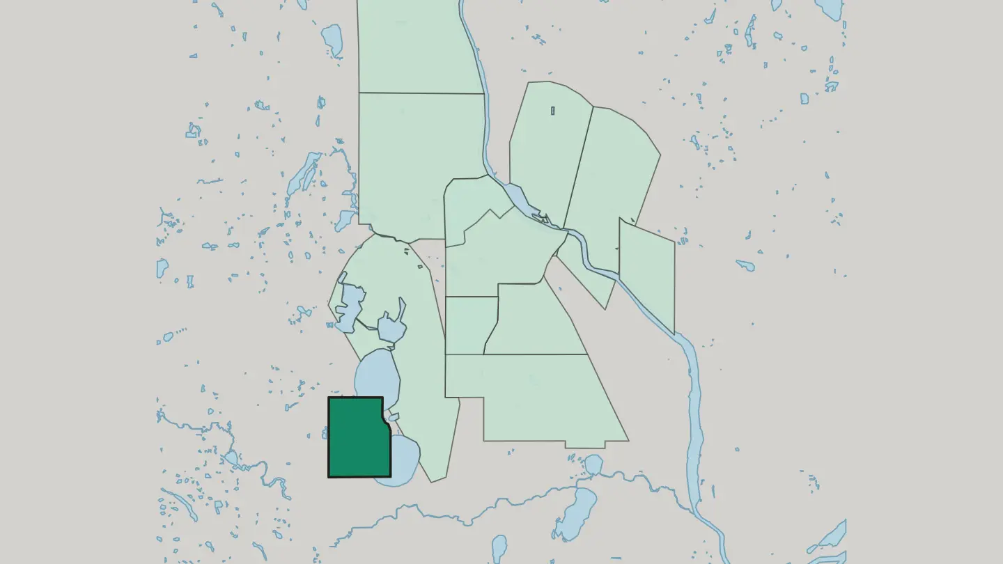 Map of Linden Hills in Minneapolis