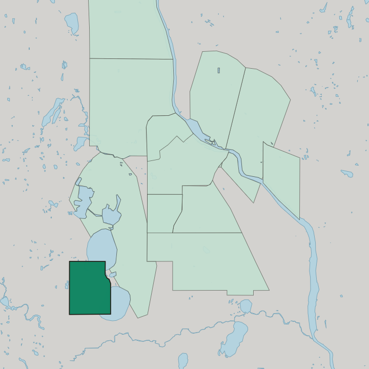 Map showing Linden Hills — In Minneapolis