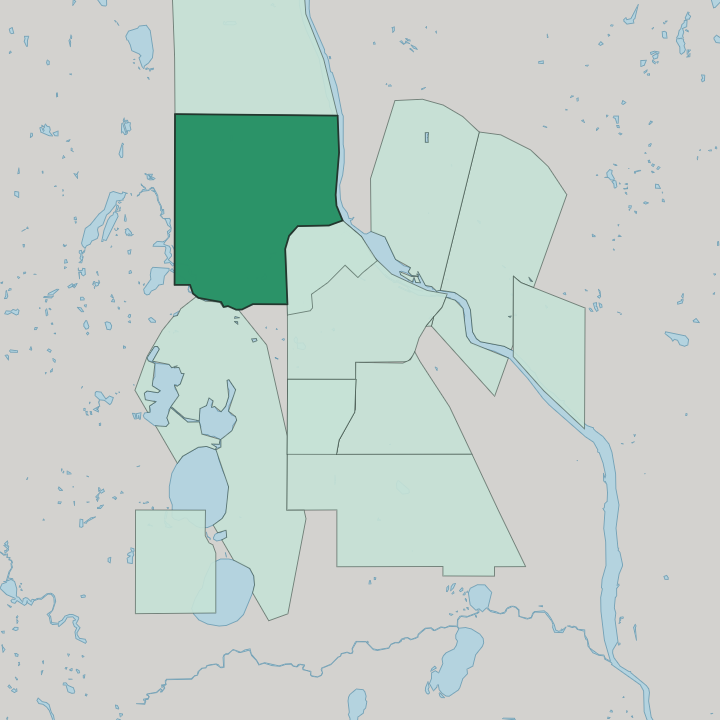 Map showing Near North — In Minneapolis