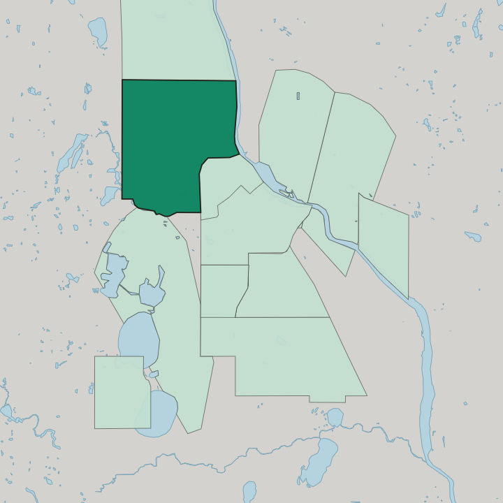 Map showing Near North — In Minneapolis