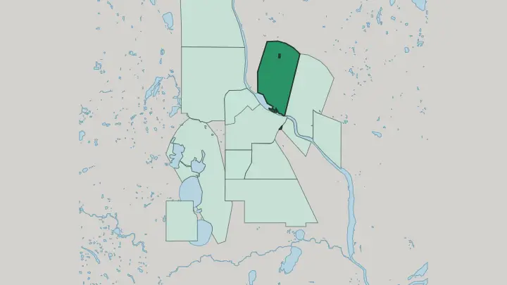 Map of Northeast in Minneapolis