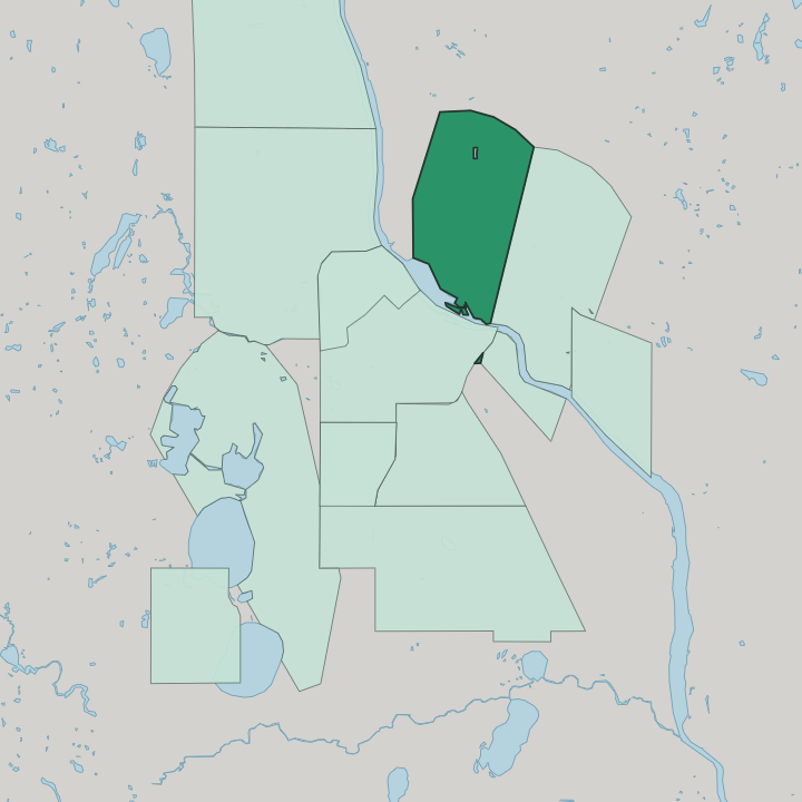 Map showing Northeast — In Minneapolis