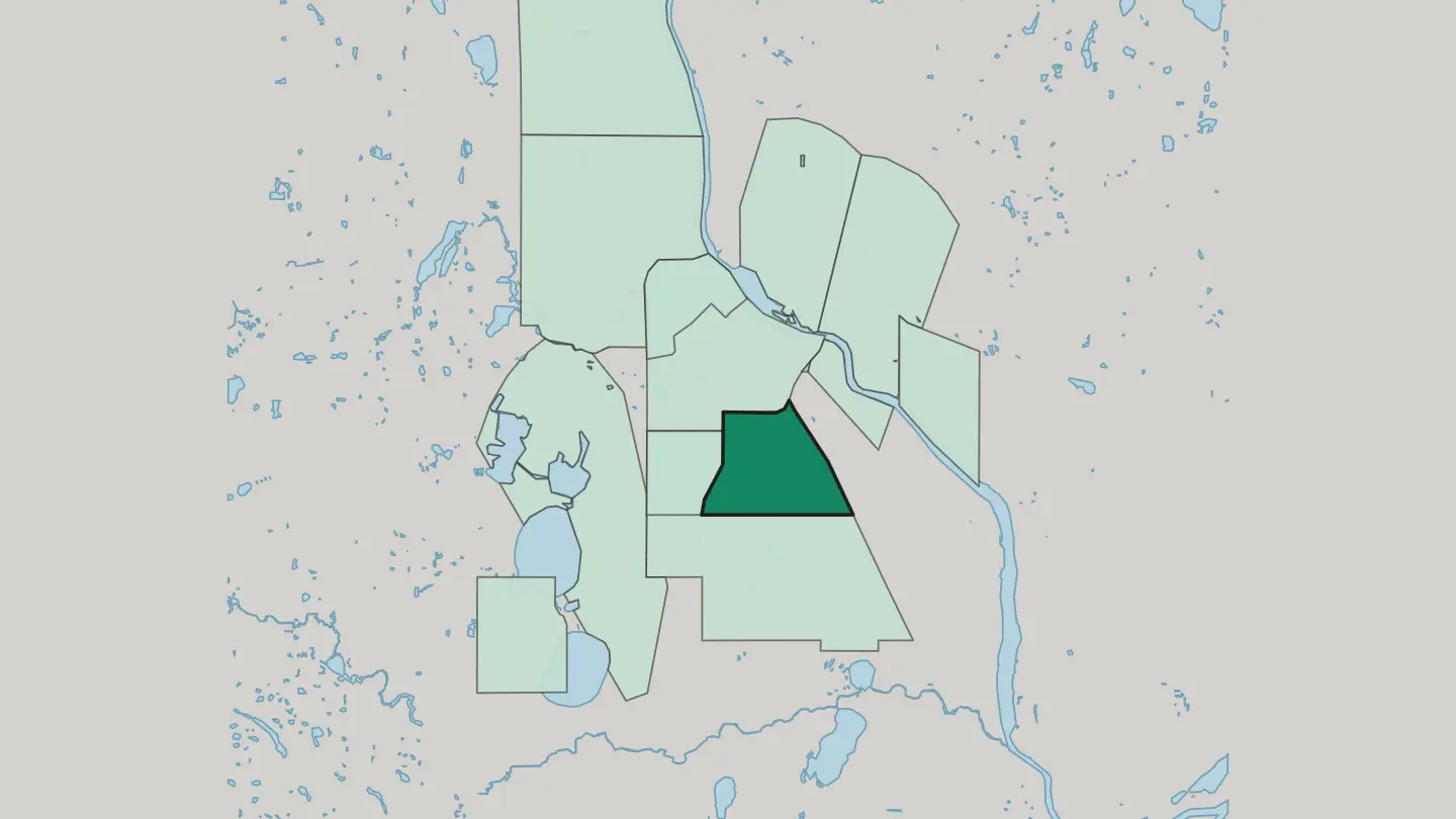 Map of Phillips in Minneapolis