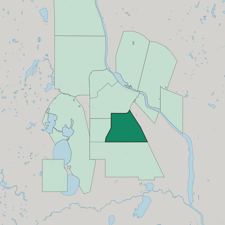 Map showing Phillips — In Minneapolis