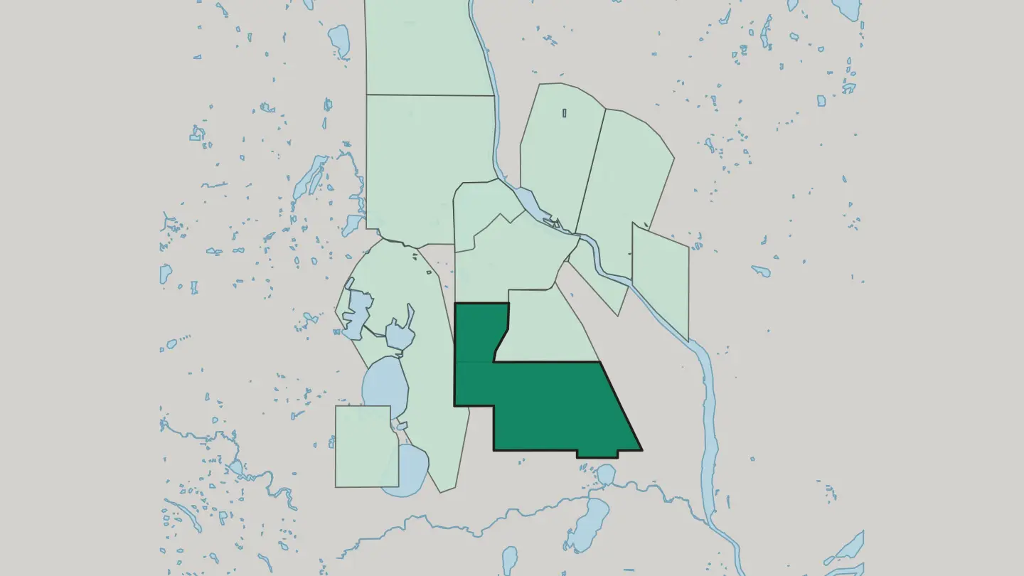 Map of Powderhorn in Minneapolis
