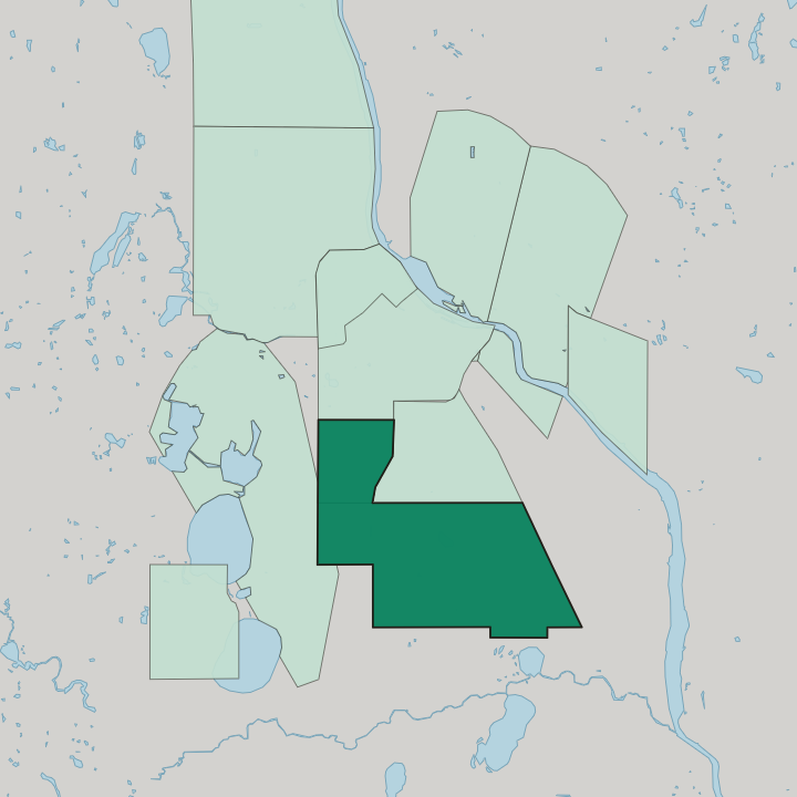 Map showing Powderhorn — In Minneapolis
