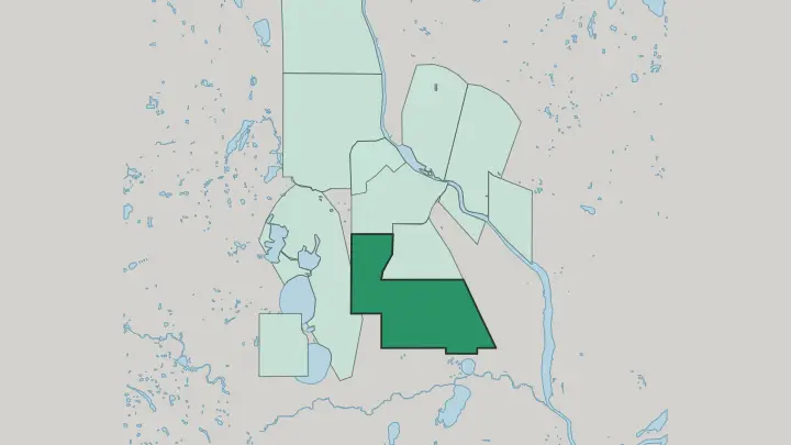 Map of Powderhorn in Minneapolis