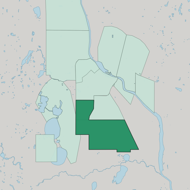 Map showing Powderhorn — In Minneapolis