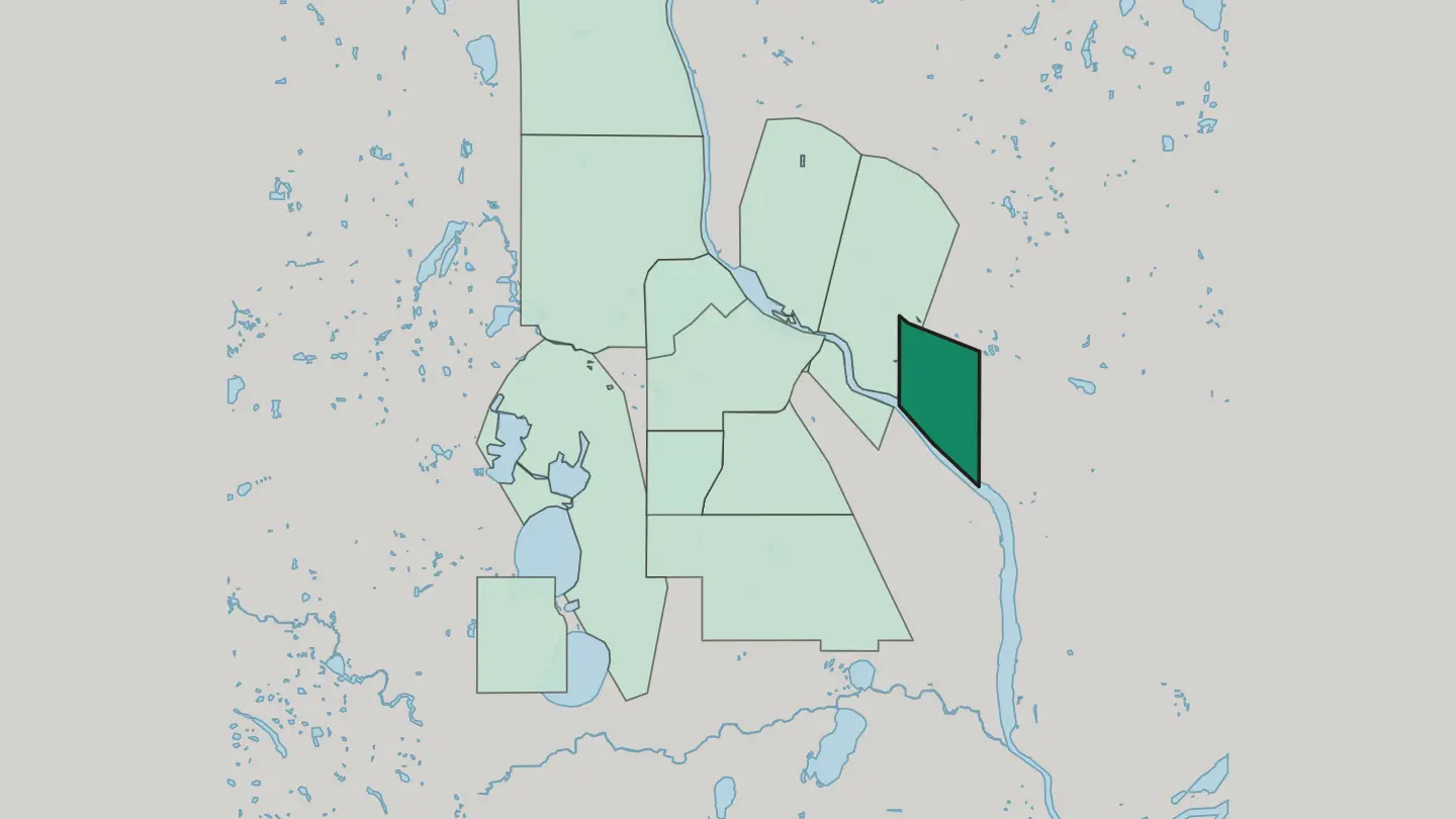 Map of Prospect Park in Minneapolis